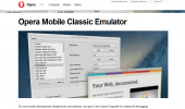 web design apps opera mobile classic emulator