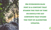 How to Make Evergreen Content Blog Post